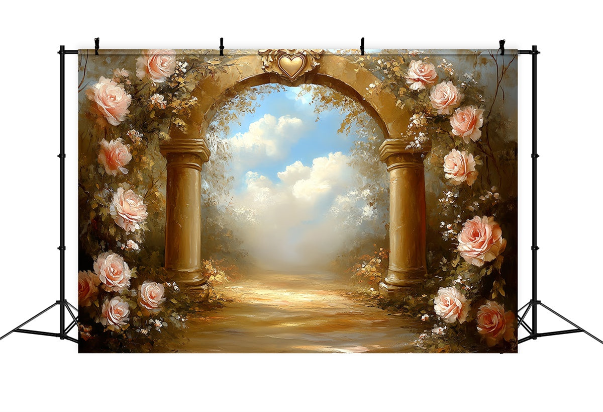 Fine Art Backdrops Rose Archway Dream Beautiful Backdrop UK CSH57-269