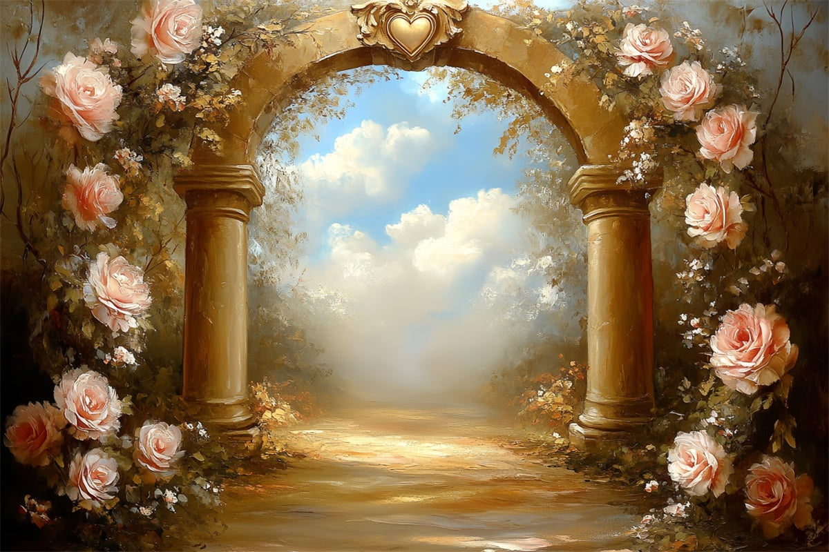 Fine Art Backdrops Rose Archway Dream Beautiful Backdrop UK CSH57-269