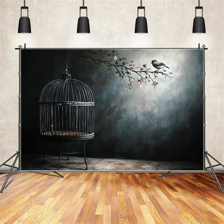 Fine Art Photography Backdrop Silent Cage Garden Backdrop UK CSH57-277