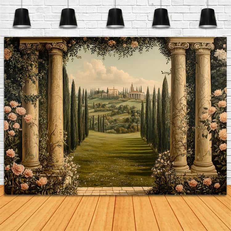 Fine Art Backdrops Regal Garden Vista Beautiful Backdrop UK CSH57-279