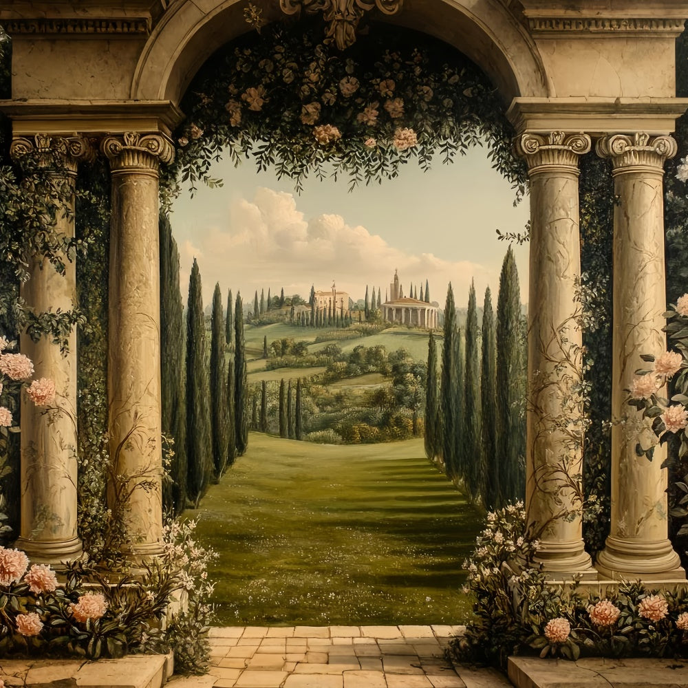 Fine Art Backdrops Regal Garden Vista Beautiful Backdrop UK CSH57-279