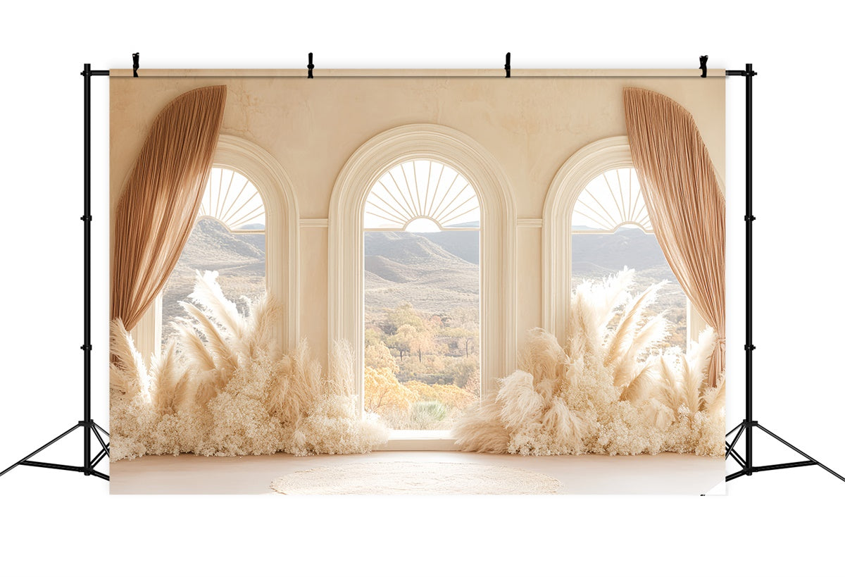 Bohemian Photo Backdrop Boho Window View Dream Backdrop UK CSH57-296
