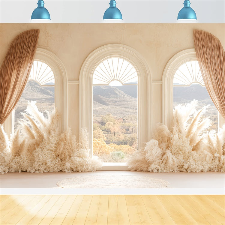 Bohemian Photo Backdrop Boho Window View Dream Backdrop UK CSH57-296