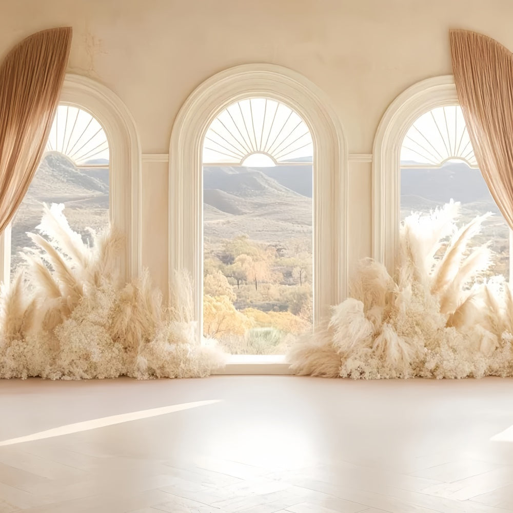 Bohemian Photo Backdrop Boho Window View Dream Backdrop UK CSH57-296