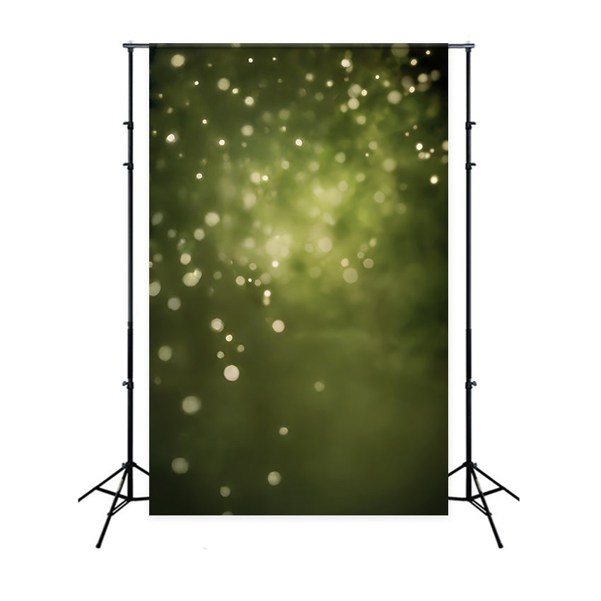Olive Green Backdrop Forest Haze Bokeh Backdrop UK CSH57-30