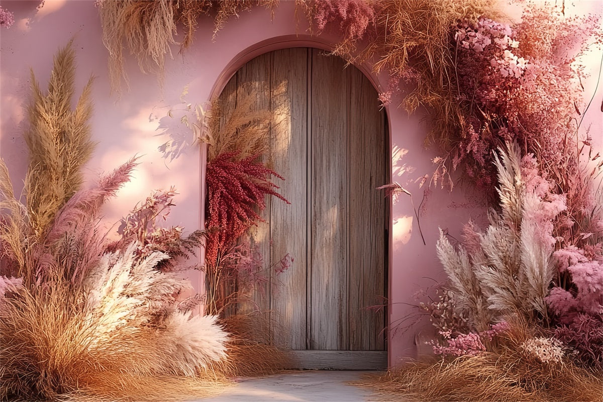 Boho Backdrop Photography Sunset Bloom Arch Backdrop UK CSH57-301