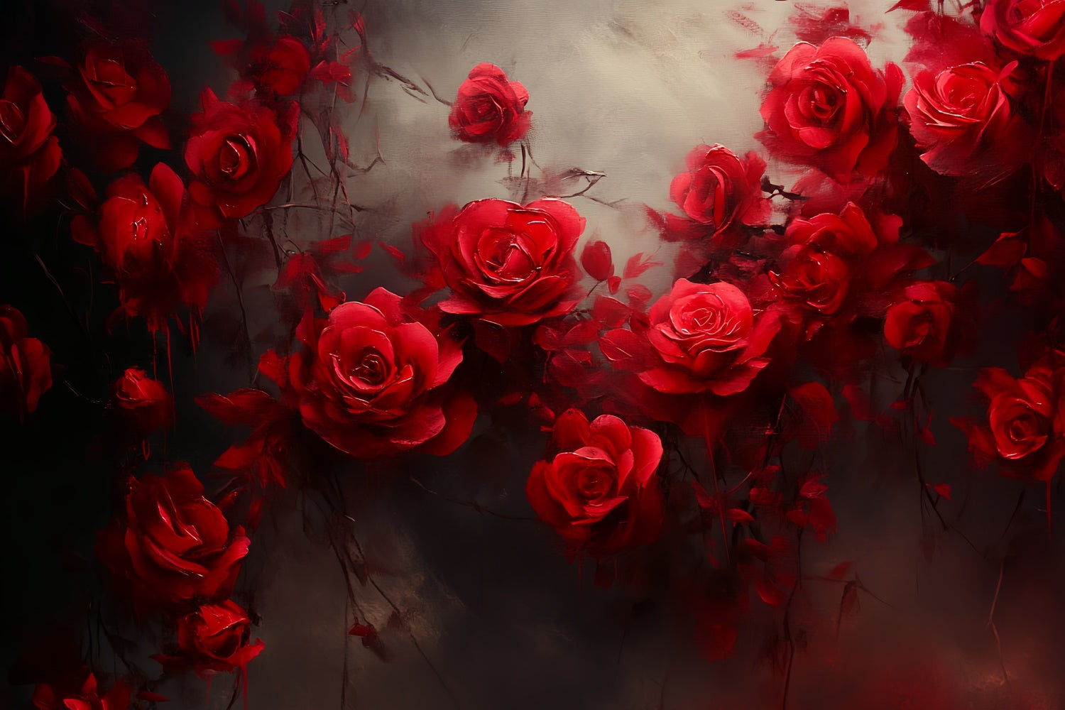 Vintage Photography Backdrop Faded Elegance Floral Backdrop UK CSH57-87