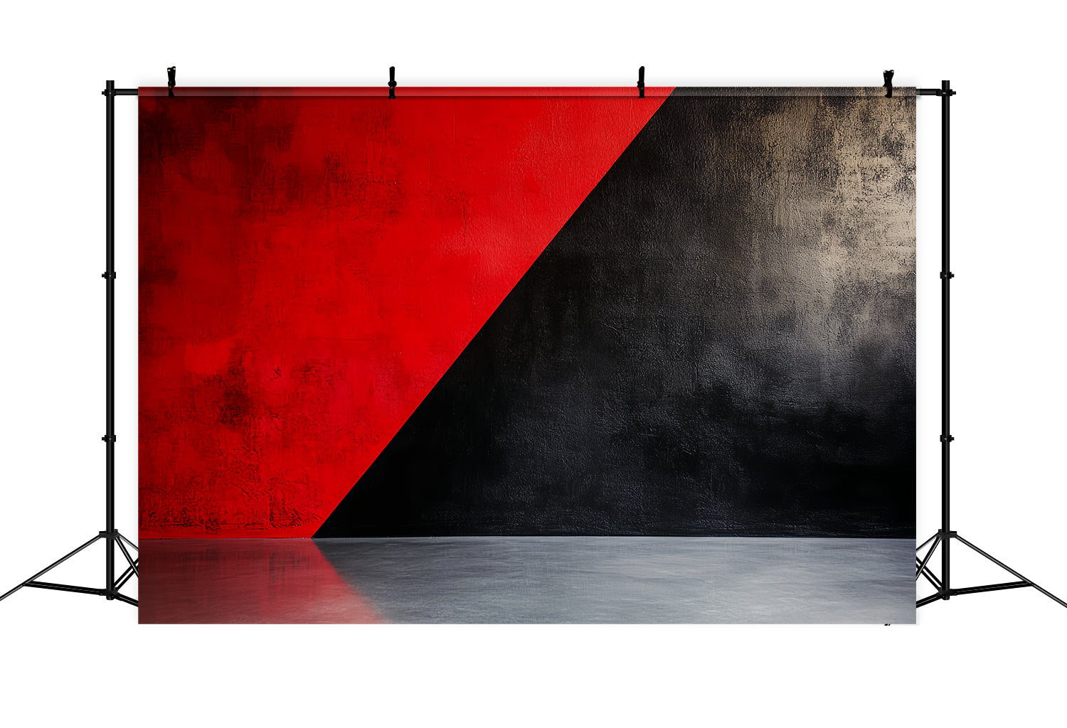 Cool Backdrops Red Black Geometric Contrast Abstract Photography Backdrops UK CSH58-150