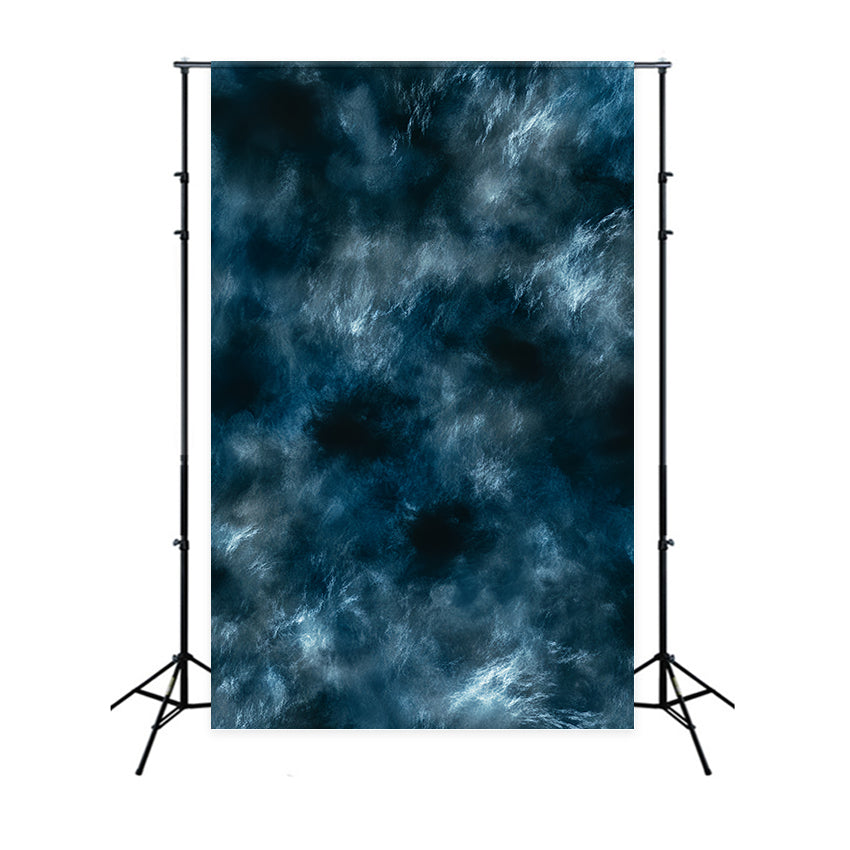 Dark Backdrop Blue Storm Texture Flow Abstract Photography Backdrop UK CSH58-154