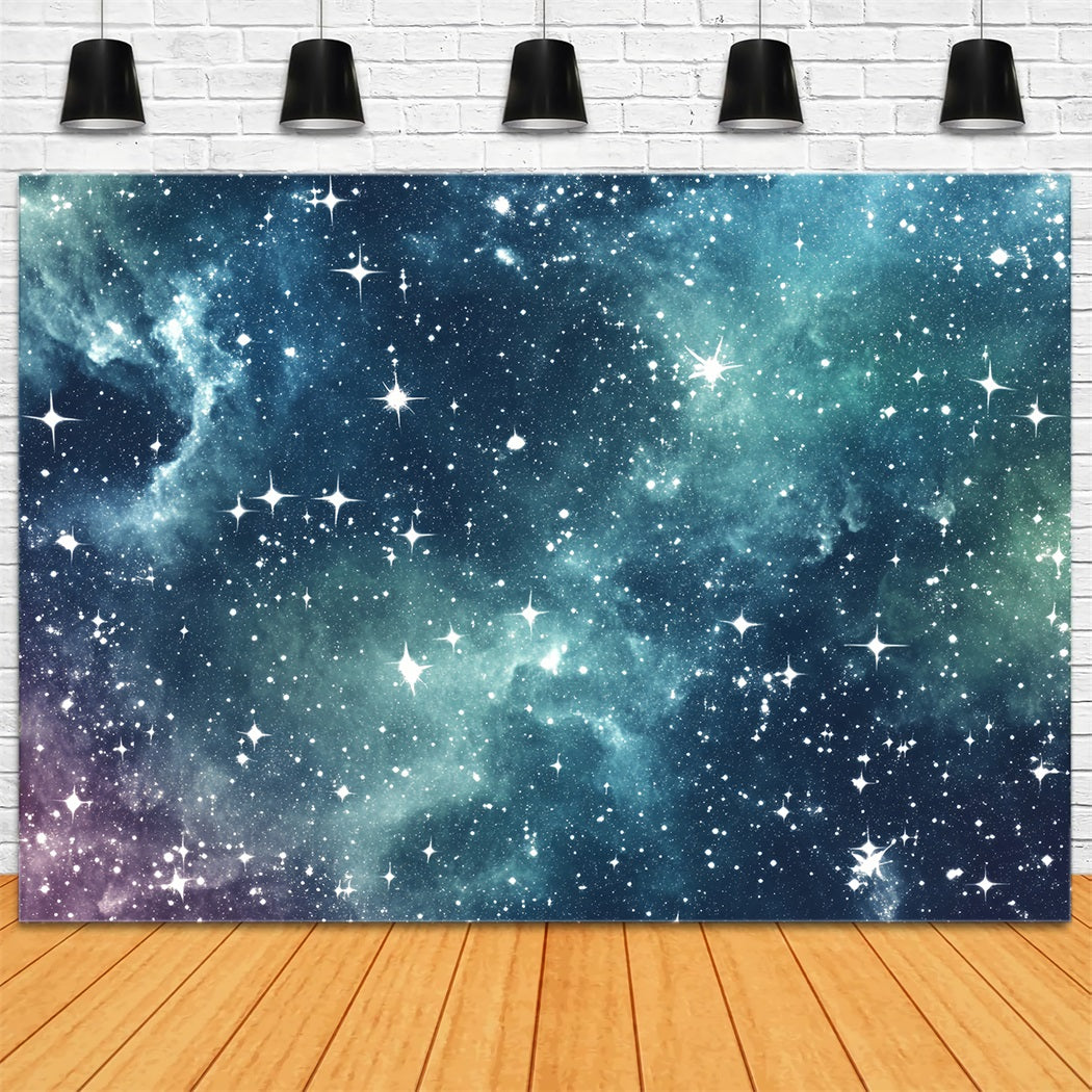 Space Backdrop Galaxy Sparkle Star Field Abstract Photo Backdrop UK CSH58-157