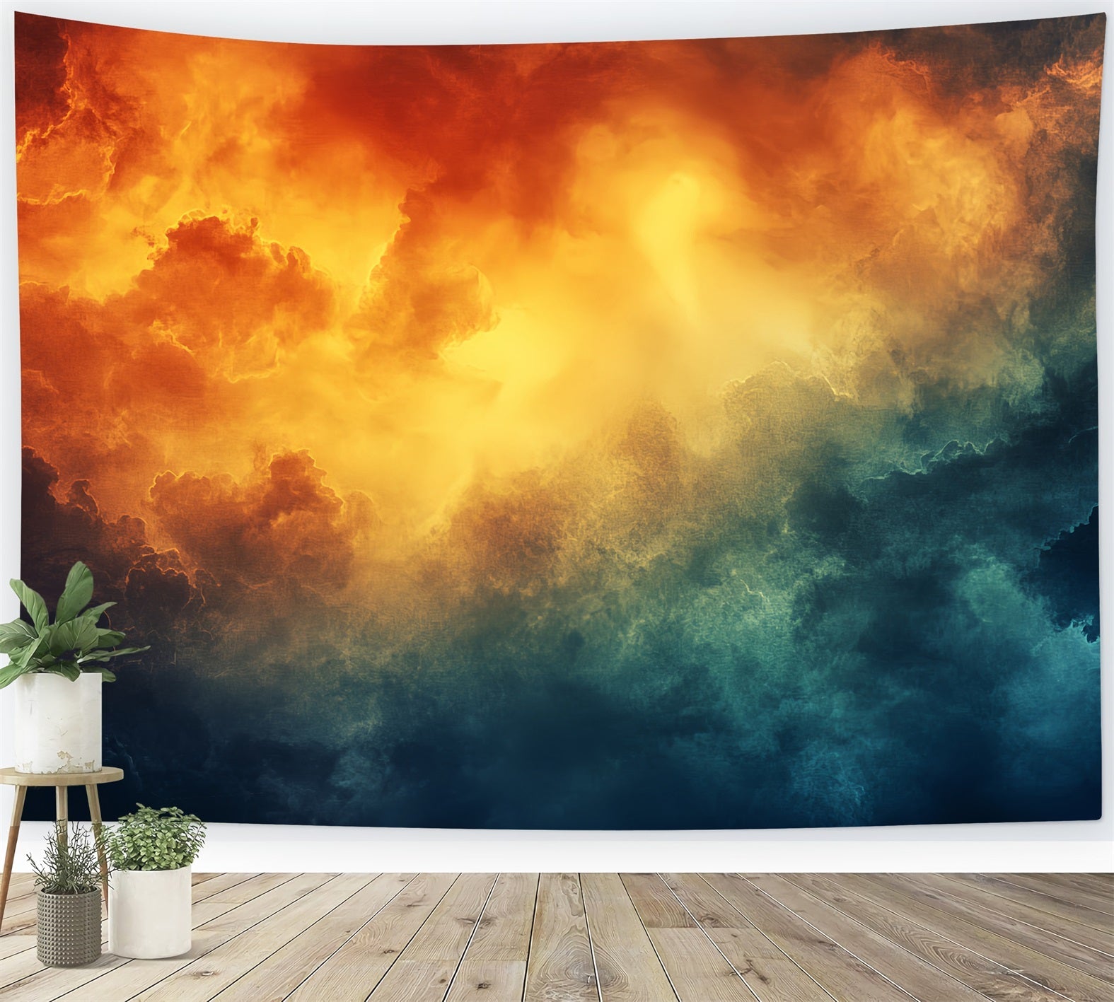 Space Backdrop Fiery Sunset Storm Clouds Abstract Backdrop UK CSH58-158