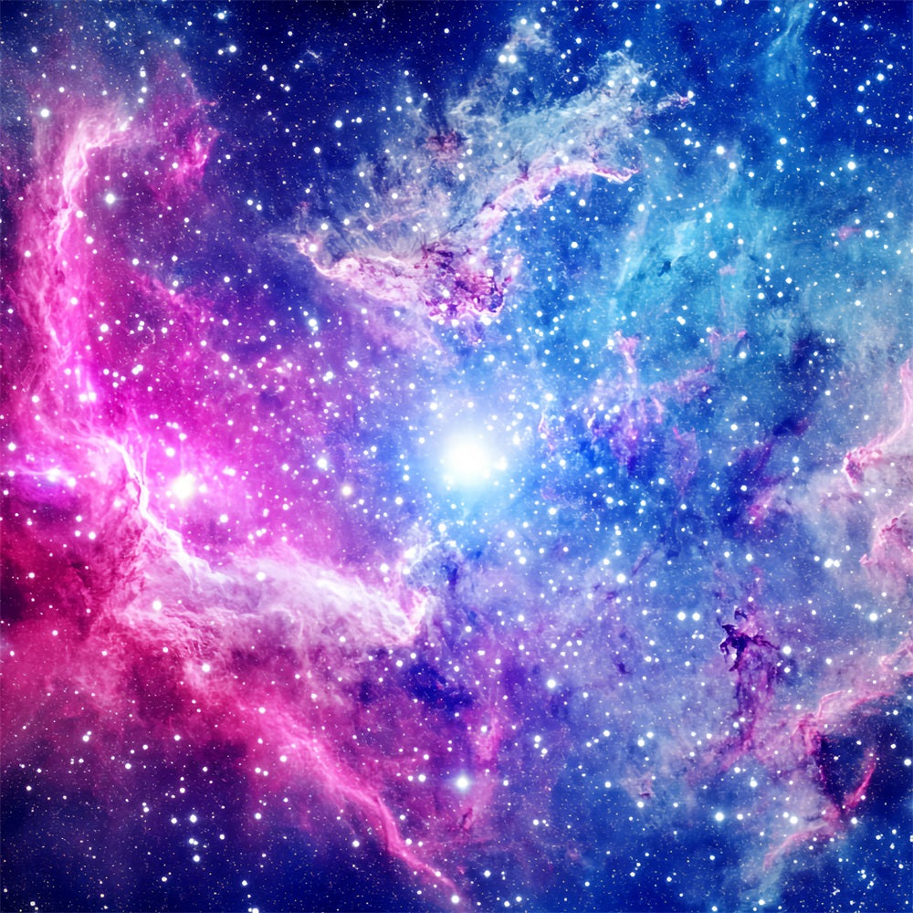 Space Backdrop Cosmic Pink Blue Nebula Abstract Photo Backdrop UK CSH58-159