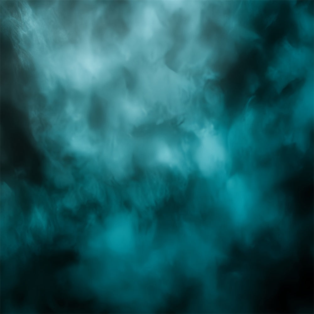Teal Backdrop Moody Aqua Smoke Texture Abstract Backdrop for Photography UK CSH58-173