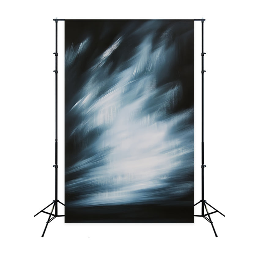 Teal Backdrop Blue Streak Light Motion Abstract Photography Backdrop UK CSH58-174