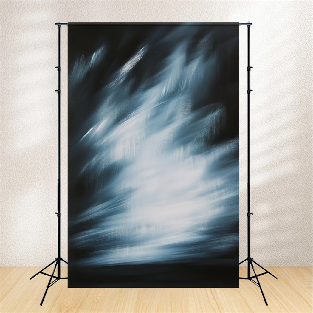 Teal Backdrop Blue Streak Light Motion Abstract Photography Backdrop UK CSH58-174