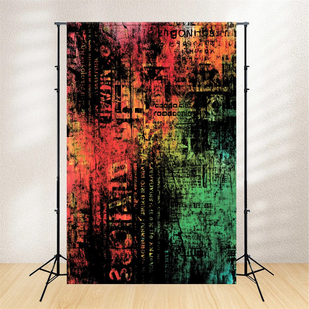 Grunge Backdrop Grunge Neon Typography Layers Abstract Backdrops Photography UK CSH58-177