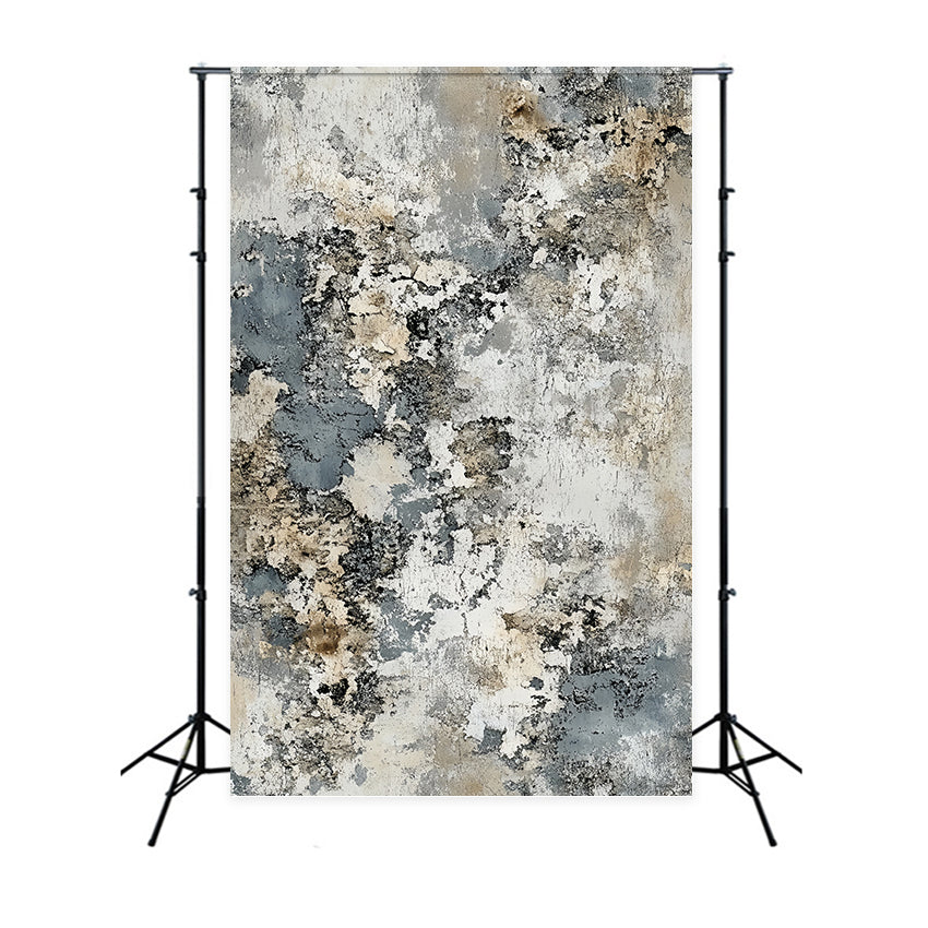 Grunge Backdrop Weathered Stone Concrete Cracks Abstract Photography Backdrops UK CSH58-180