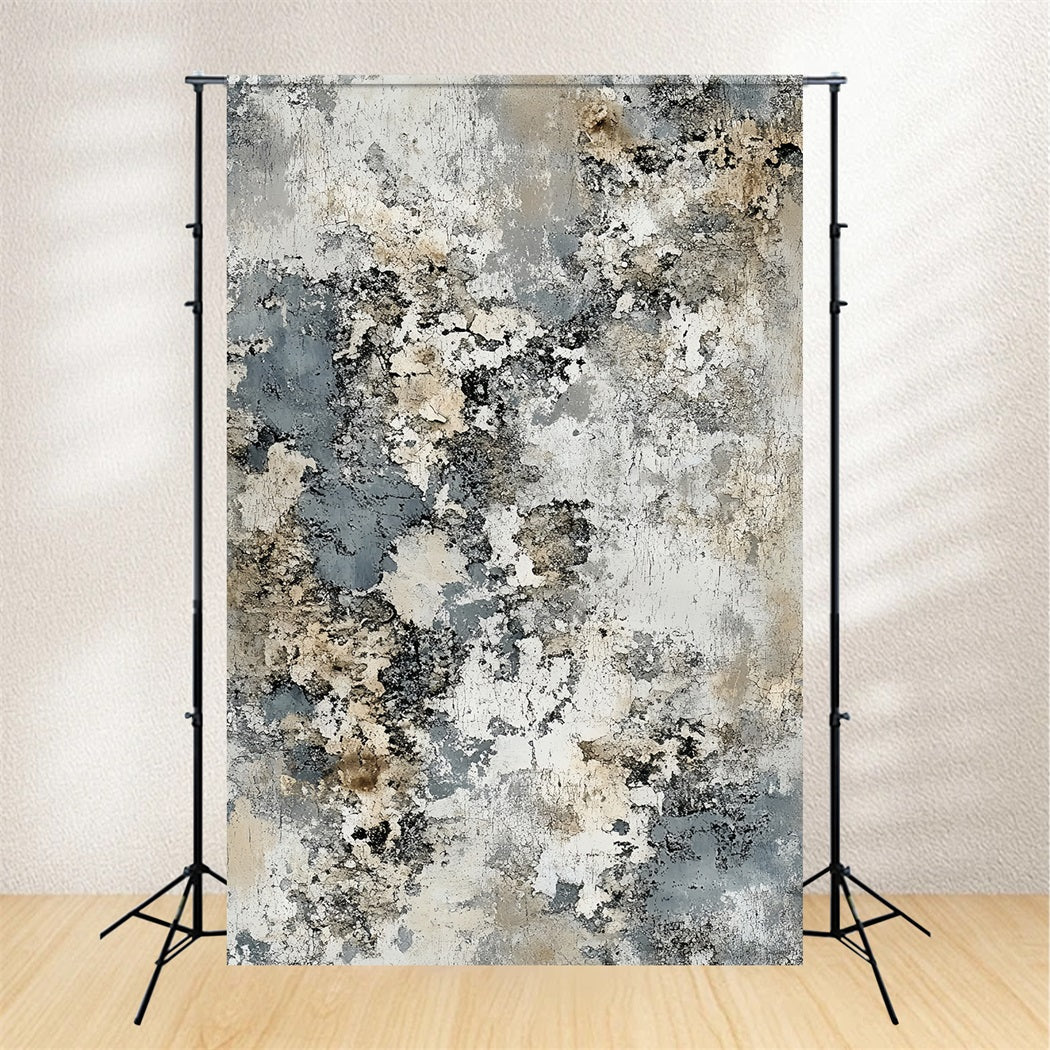 Grunge Backdrop Weathered Stone Concrete Cracks Abstract Photography Backdrops UK CSH58-180