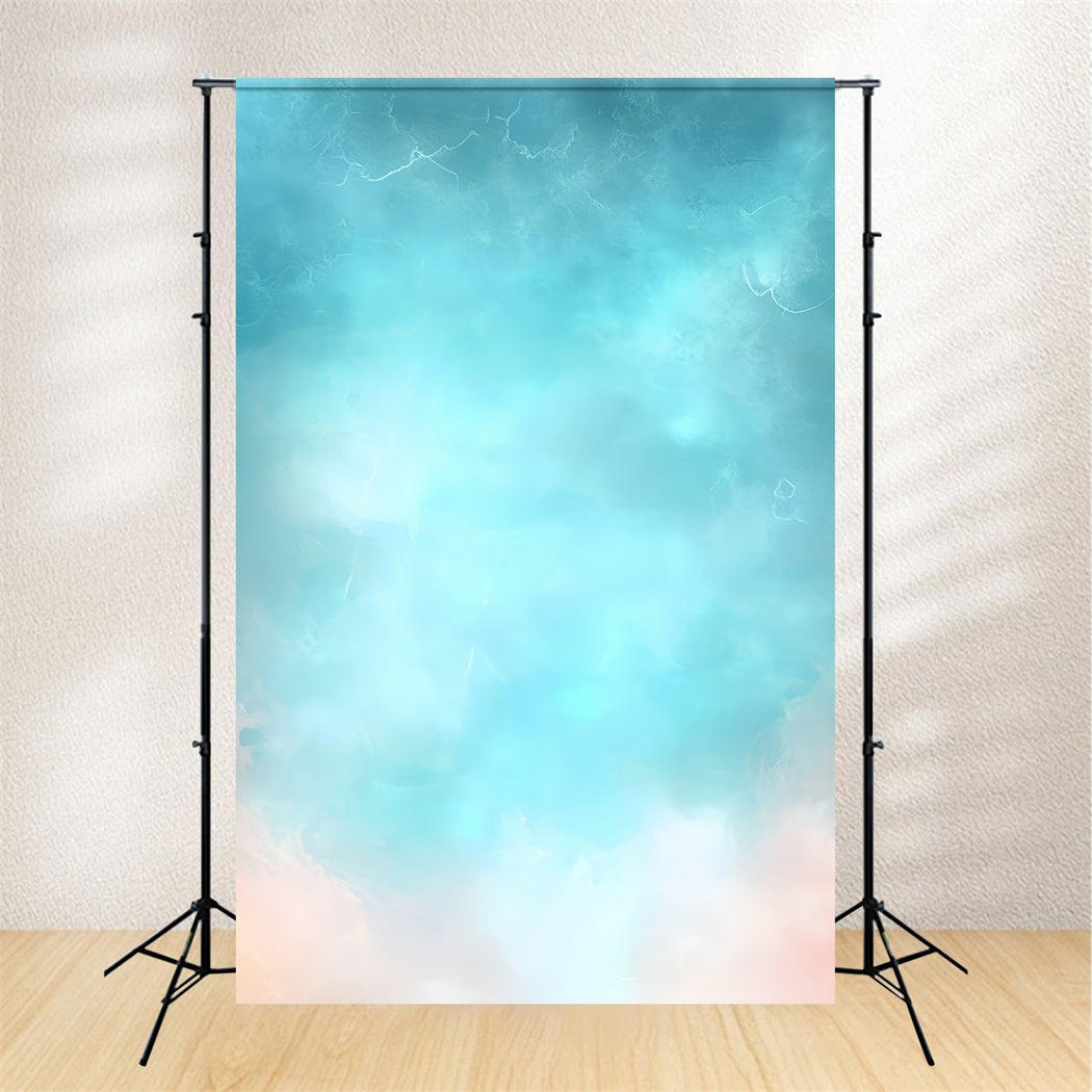 Watercolor Backdrop Soft Pastel Aqua Mist Abstract Photography Backdrop UK CSH58-189