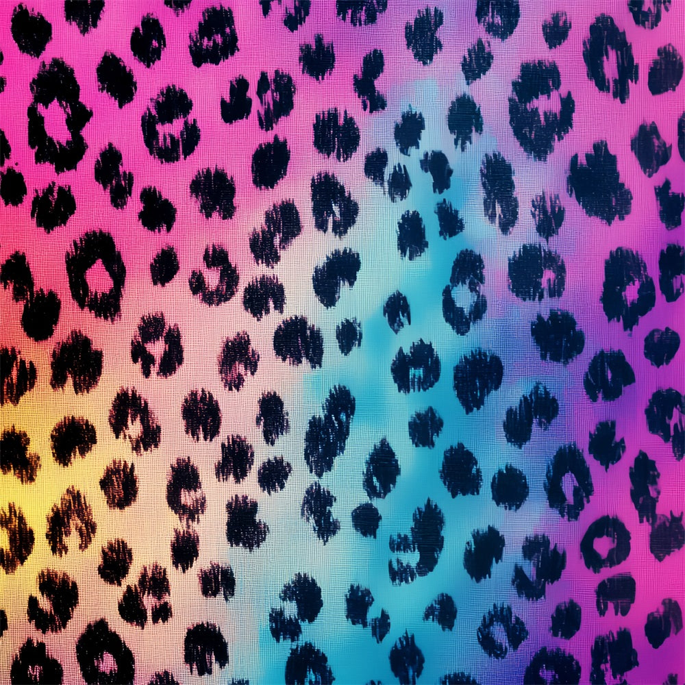 Cool Backdrops Rainbow Leopard Print Pattern Abstract Backdrops Photography UK CSH58-192