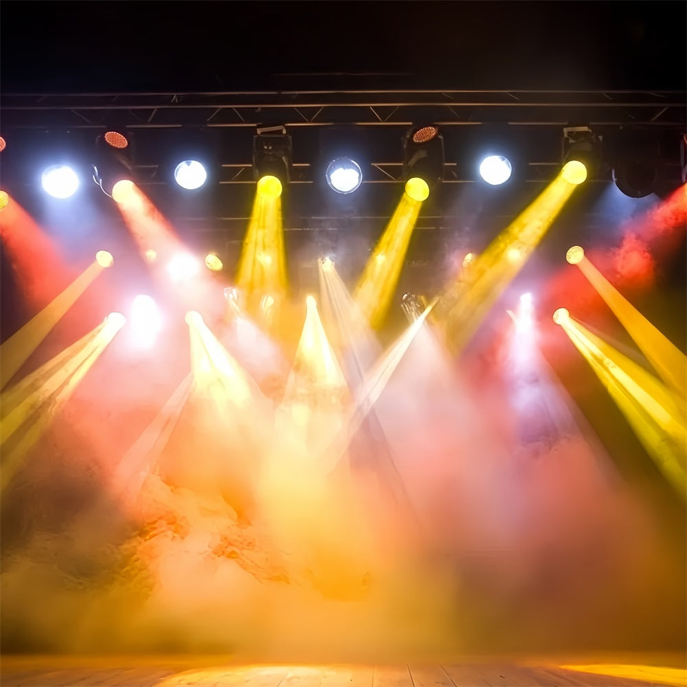 Spotlight Backdrop Golden Smoke Spotlight Beams Stage Backdrop UK CSH58-242