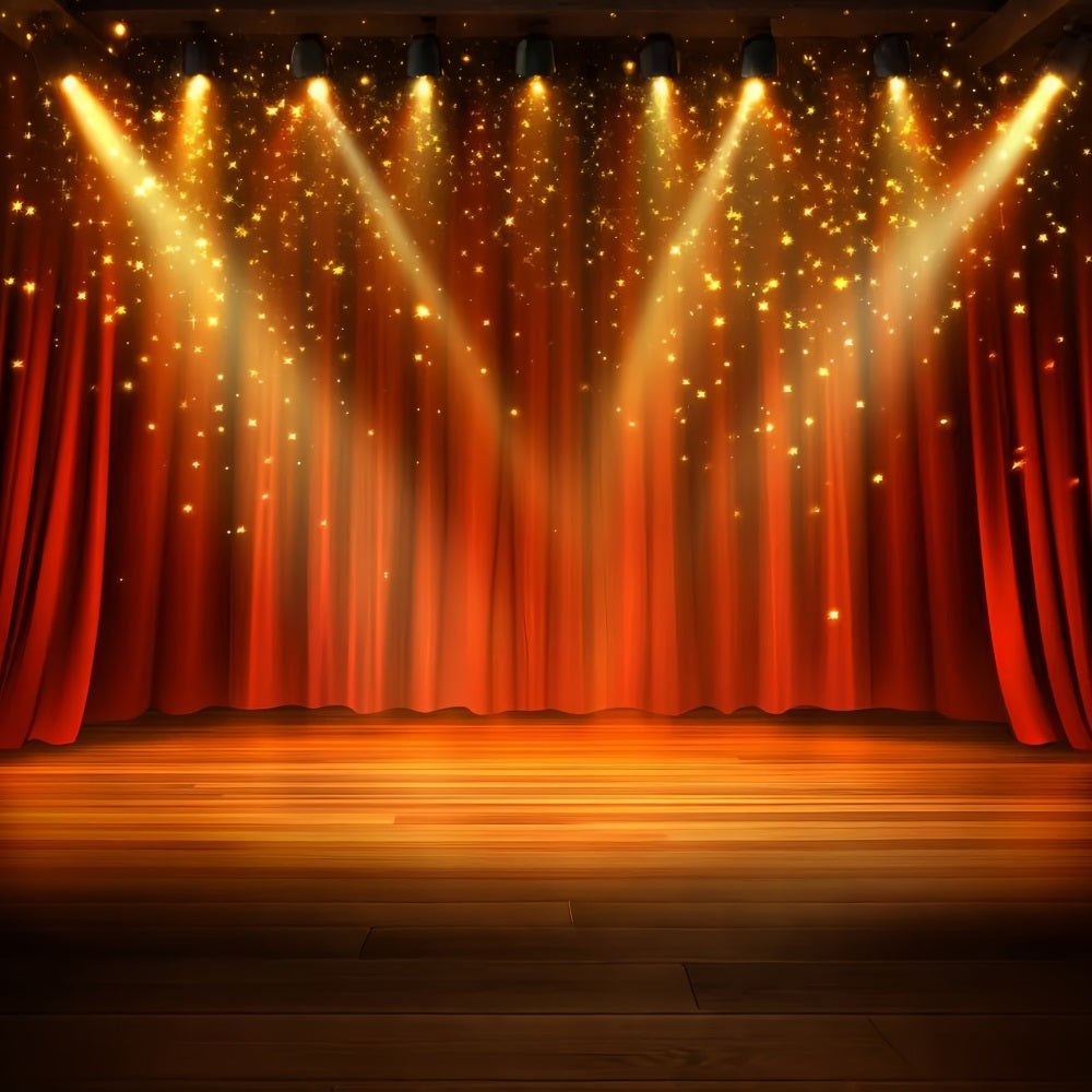 Spotlight Backdrop Red Curtain Spotlight Glow Stage Backdrop UK CSH58-244