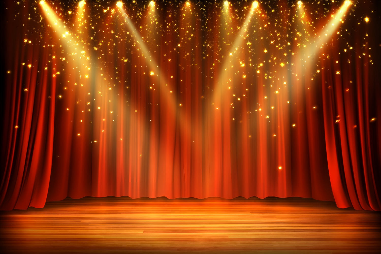 Spotlight Backdrop Red Curtain Spotlight Glow Stage Backdrop UK CSH58-244