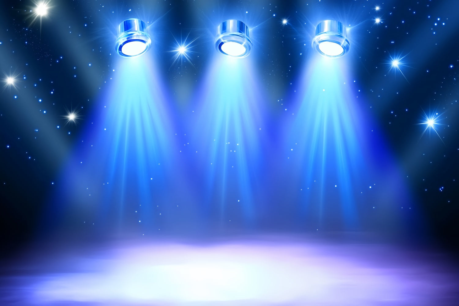 Spotlight Backdrop Blue Starry Spotlight Stage Backdrop UK CSH58-245
