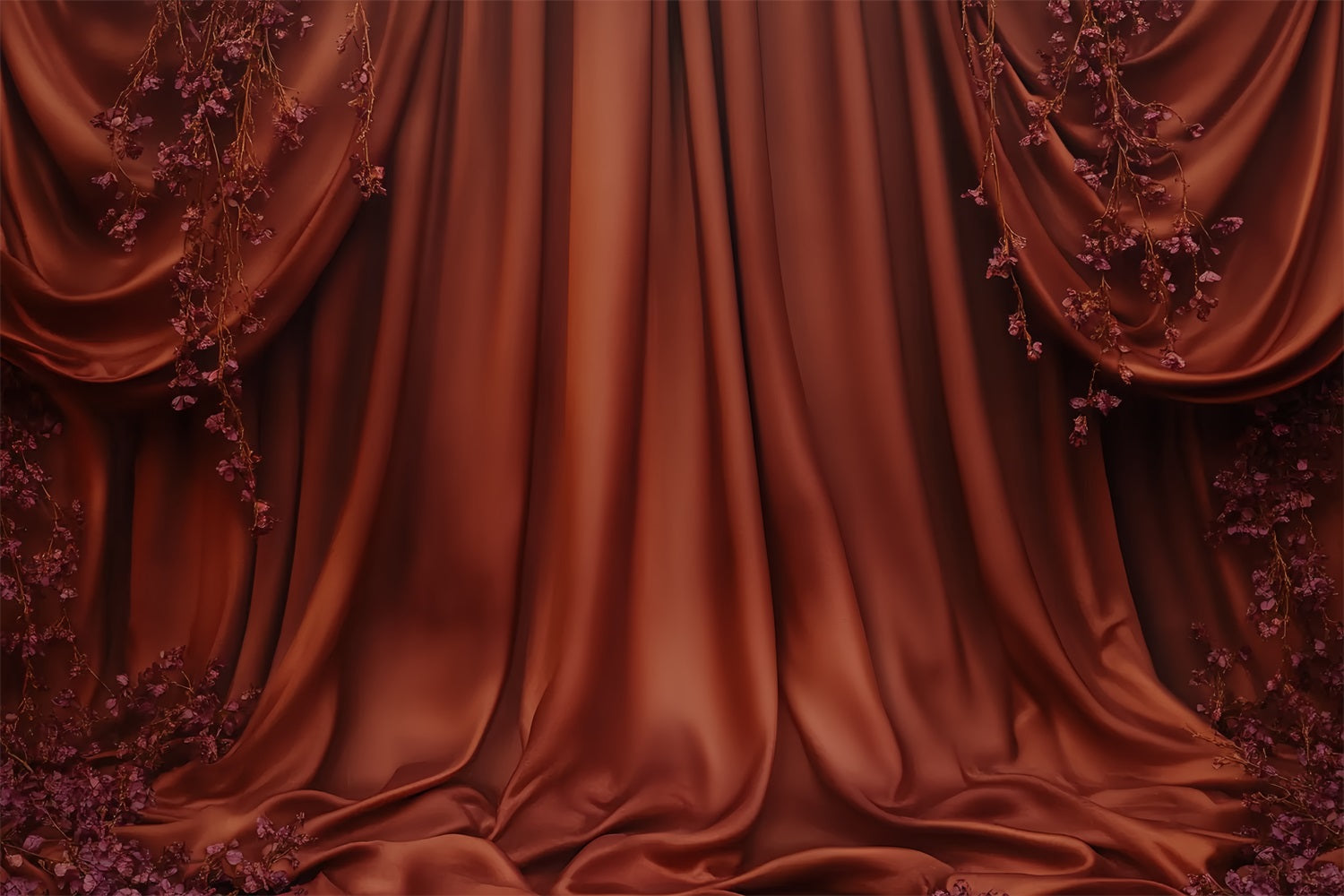 Sexy Backdrop Rustic Satin Drapery Blossoms Boudoir Backdrop Ideas UK CSH58-248