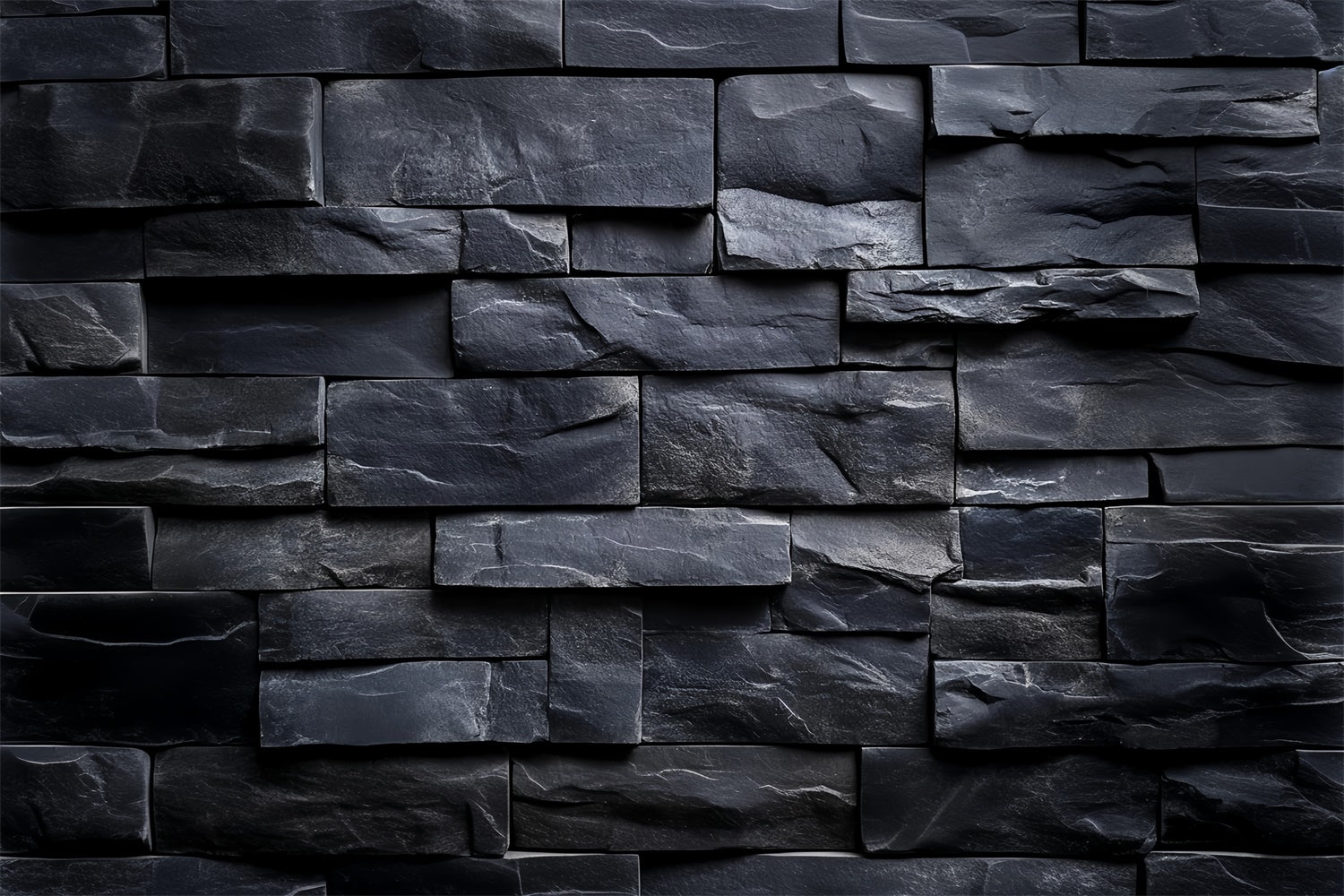 Black Brick Backdrop Charcoal Stone Texture Backdrop UK CSH6-144
