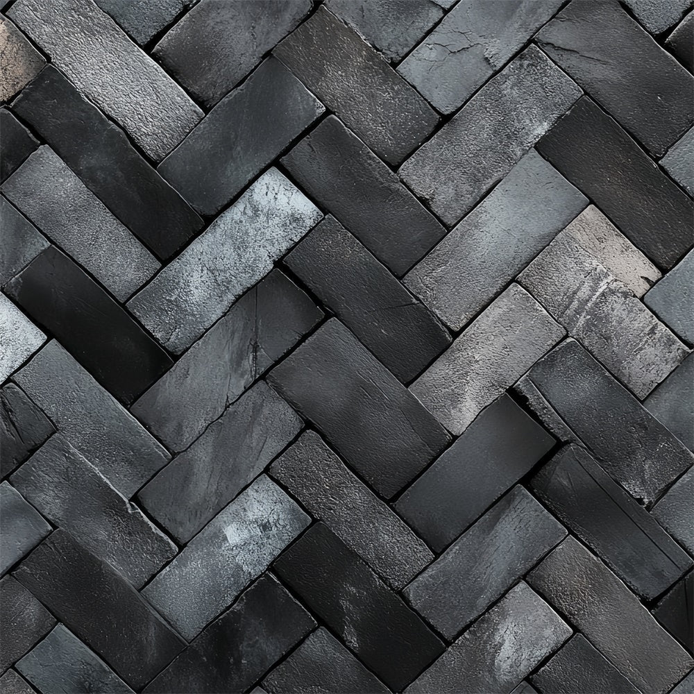Brick Photo Backdrop Herringbone Stone Pattern Backdrop UK CSH6-145