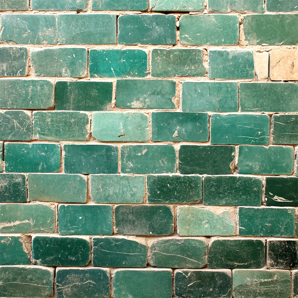 Brick Backdrop Photography Emerald Glazed Brick Backdrop UK CSH6-146