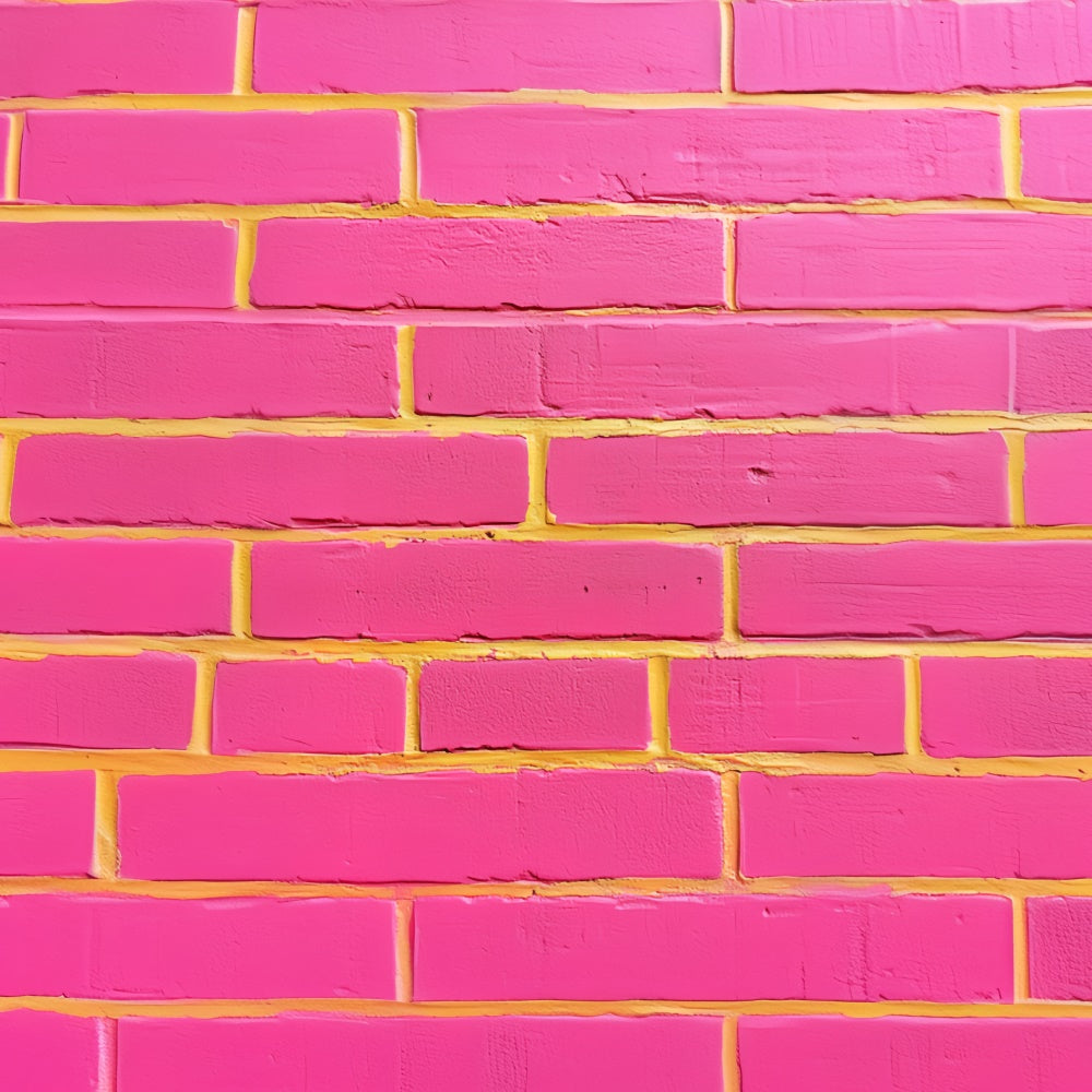 Brick Wall Backdrop Neon Pink Street Pop Brick Backdrop UK CSH6-157