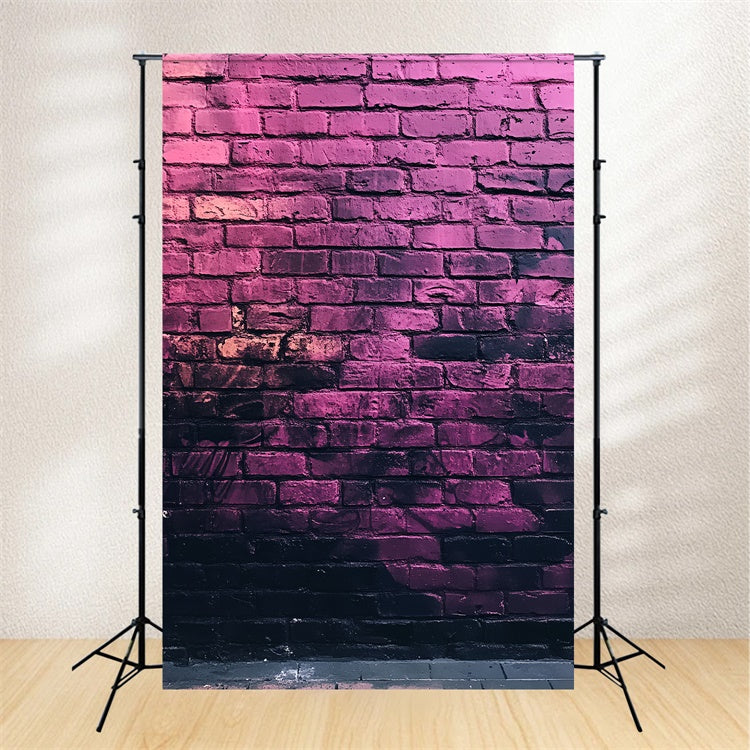 Brick Backdrops Midnight Violet Graffiti Wall Backdrop UK CSH6-158