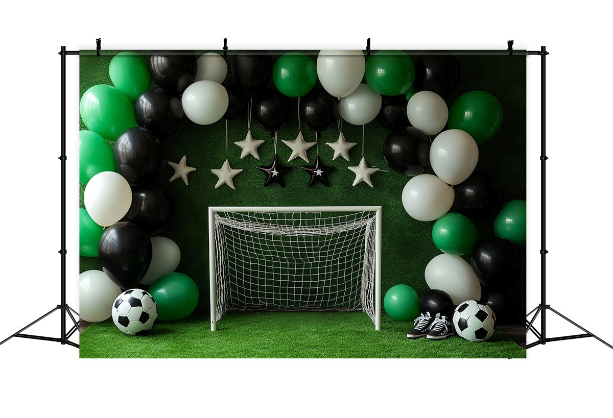 Cake Smash Backdrop Boy Soccer Star Party Backdrop UK CSH6-301