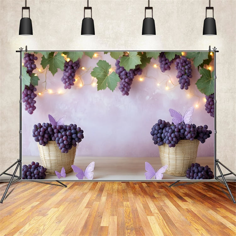 Cake Photography Backdrops Grape Vine Bliss Backdrop UK CSH6-317