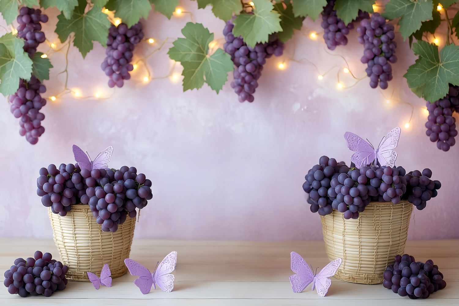 Cake Photography Backdrops Grape Vine Bliss Backdrop UK CSH6-317