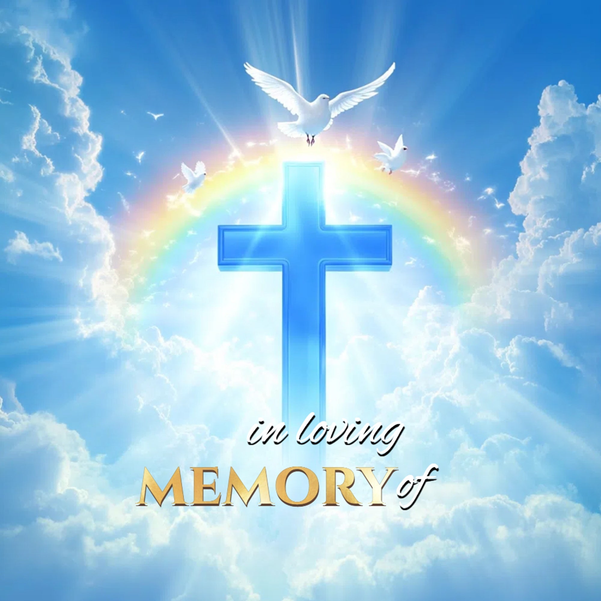 Memorial Backdrop Ideas Sacred Light Journey Custom Backdrop UK CSH6-382