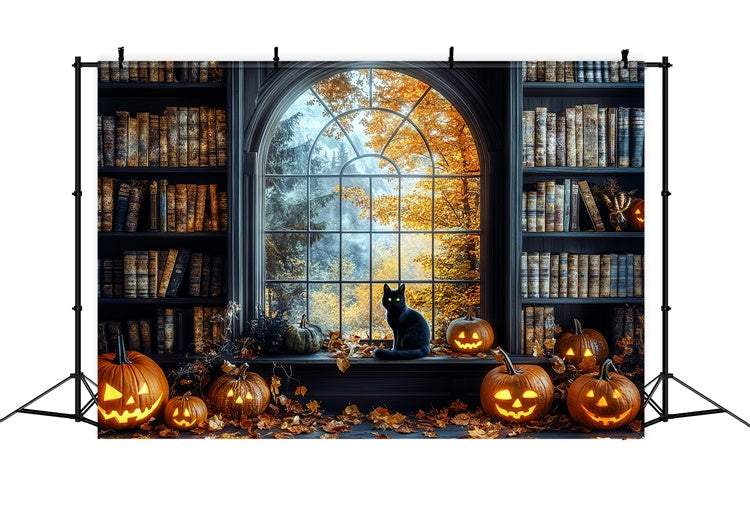Halloween Backdrop Ideas Enchanted Halloween Library Backdrop UK CSH6-79
