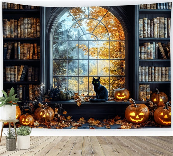 Halloween Backdrop Ideas Enchanted Halloween Library Backdrop UK CSH6-79