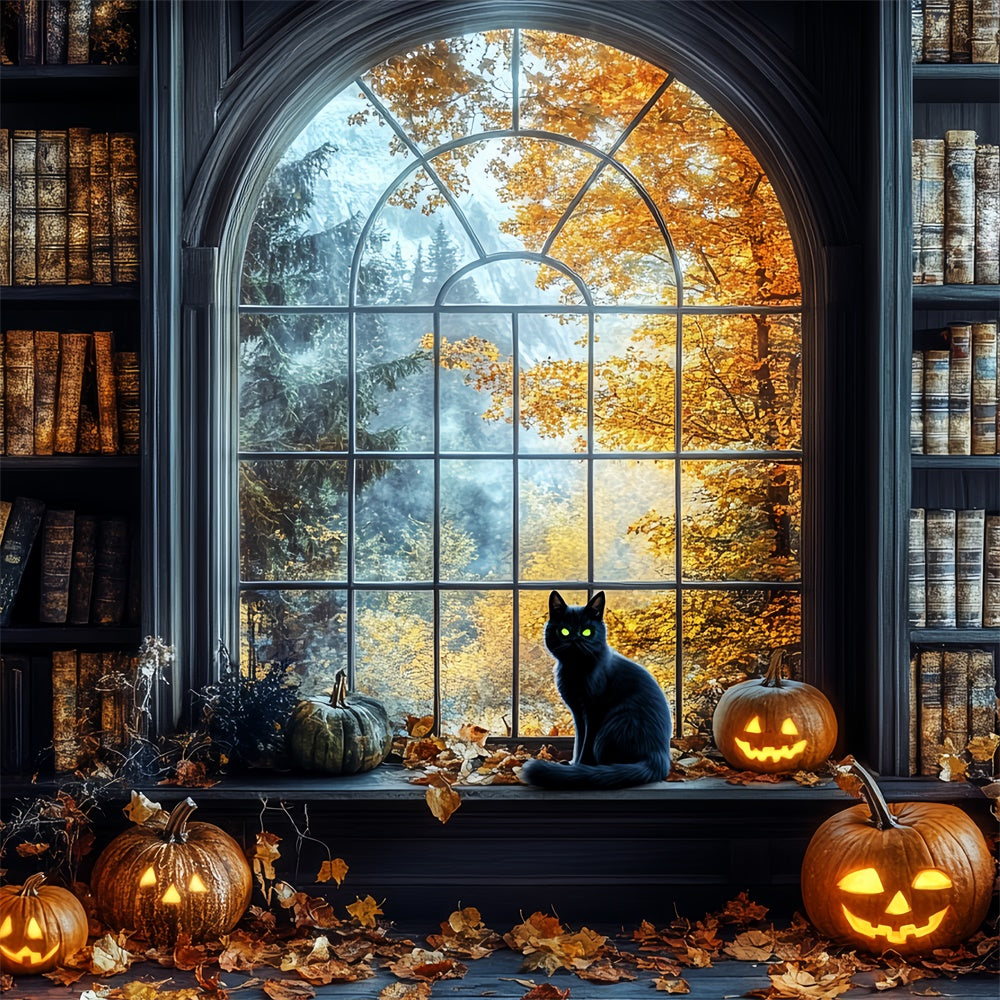 Halloween Backdrop Ideas Enchanted Halloween Library Backdrop UK CSH6-79