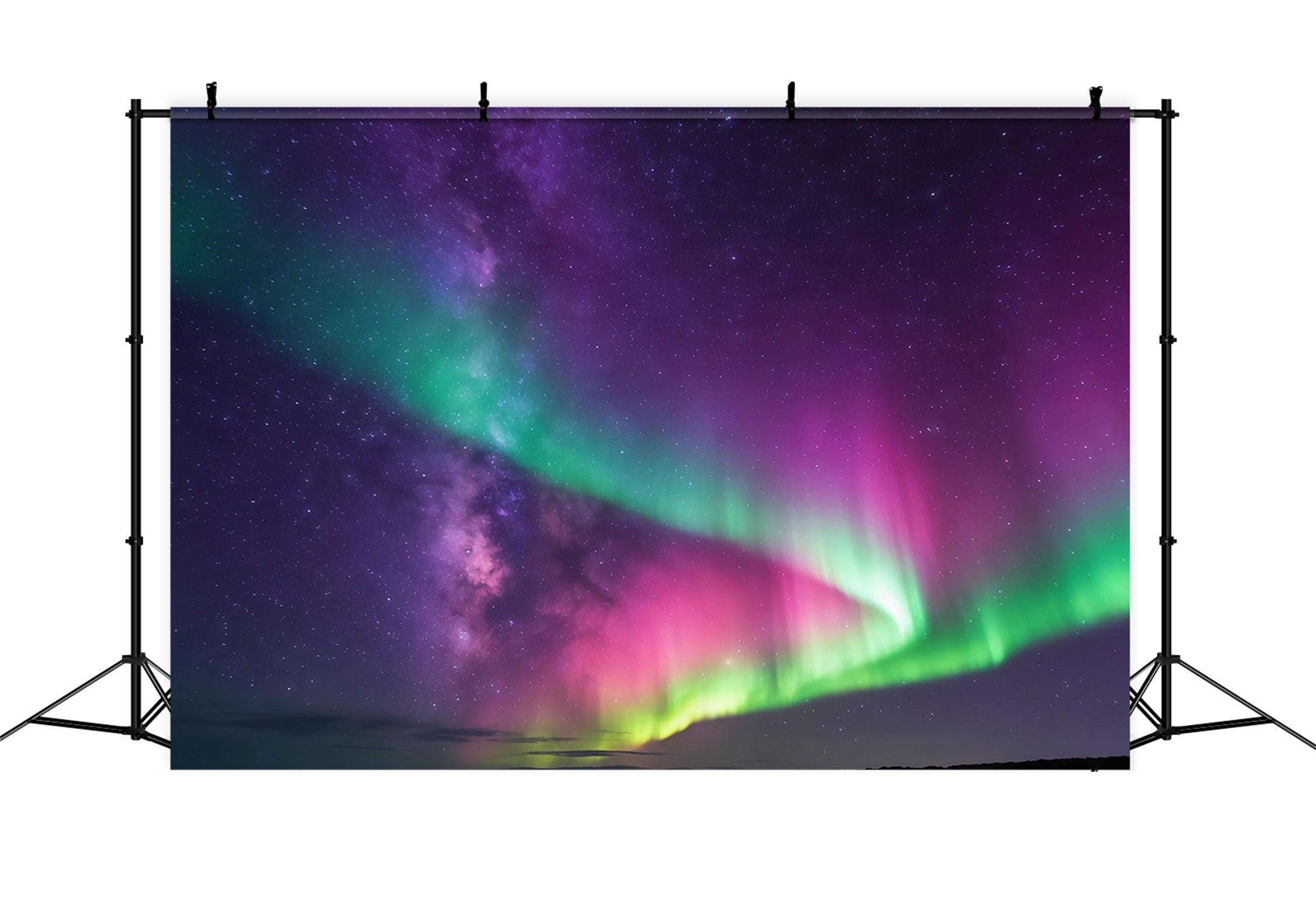 Sky Backdrop Green Purple Aurora Borealis Cloud Photography Backdrop UK CSH62-138
