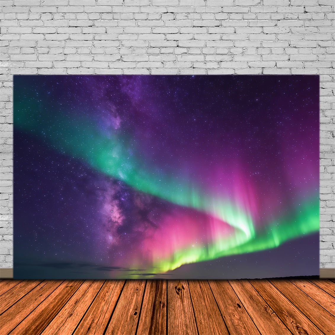 Sky Backdrop Green Purple Aurora Borealis Cloud Photography Backdrop UK CSH62-138