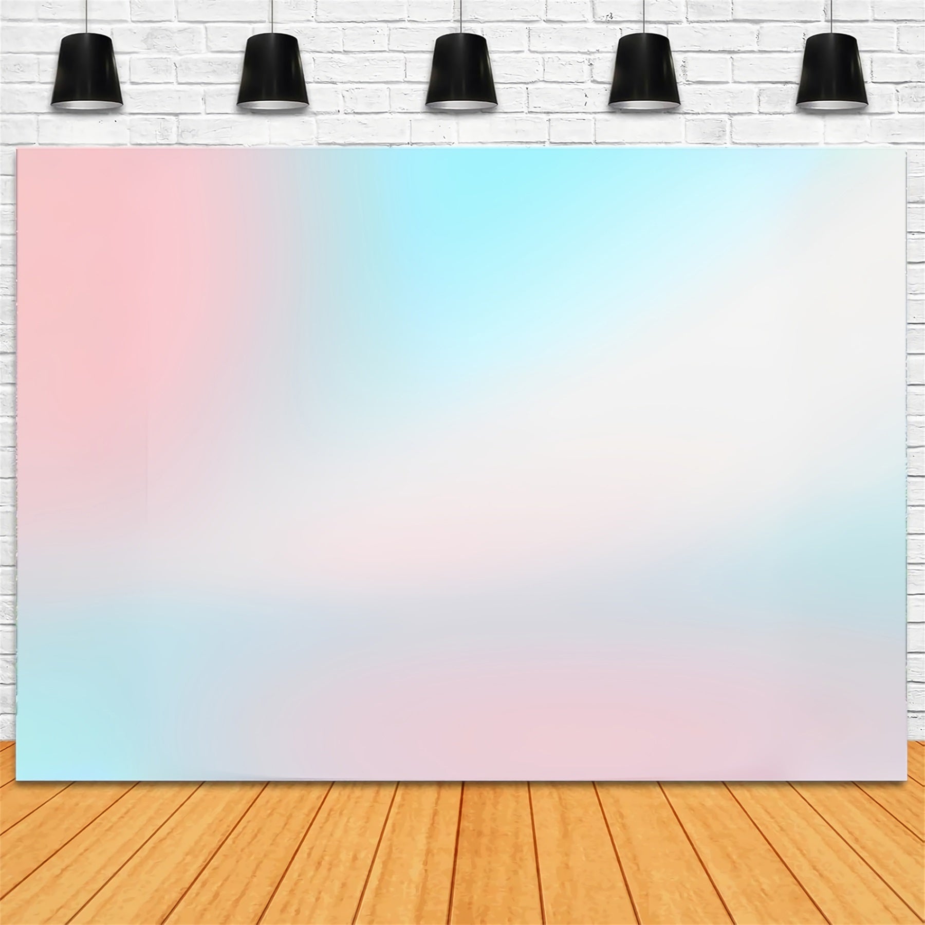 Gradient Photo Backdrop Soft Pastel Pink Blue Glow Headshot Backdrop UK CSH62-31