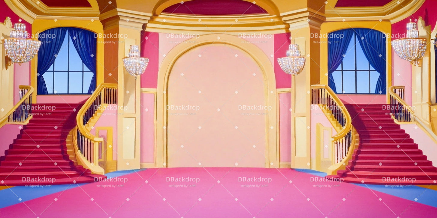 Cheap Theater Backdrops Castle Hall Stage Scenery Backdrops UK CSH59-T69