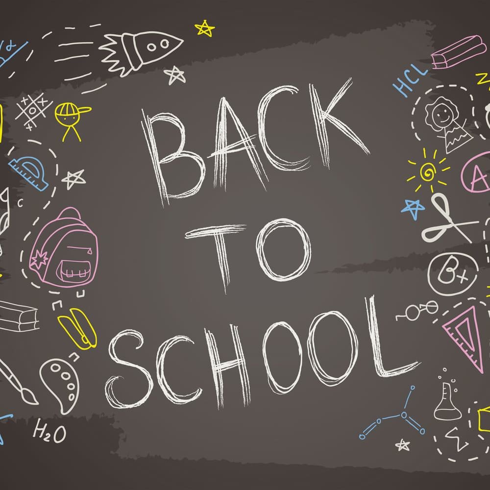 Chalk Writing Back to School Photography Backdrop UK DBD7-2
