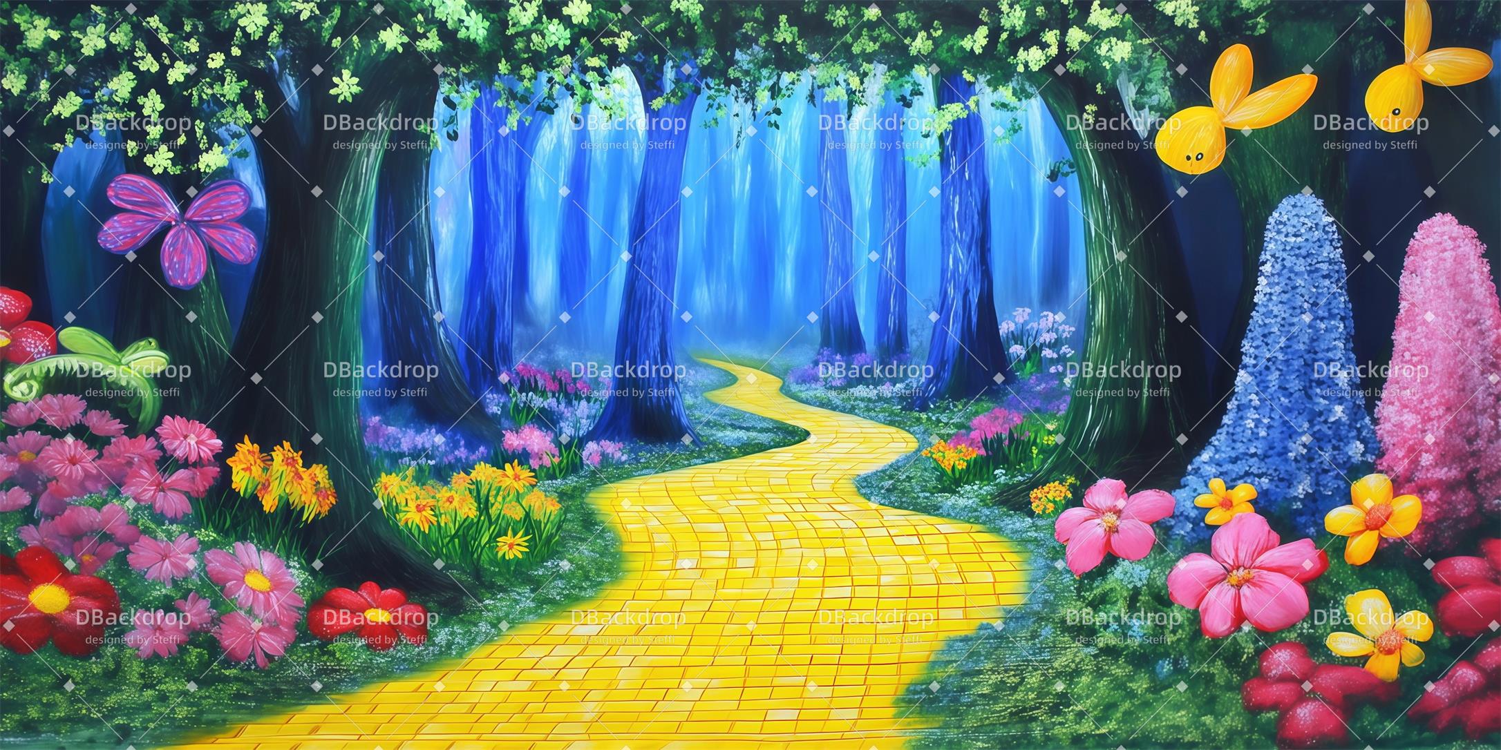 Dance Backdrop Enchanted Forest Forest Stage Backdrop UK CSH59-T93