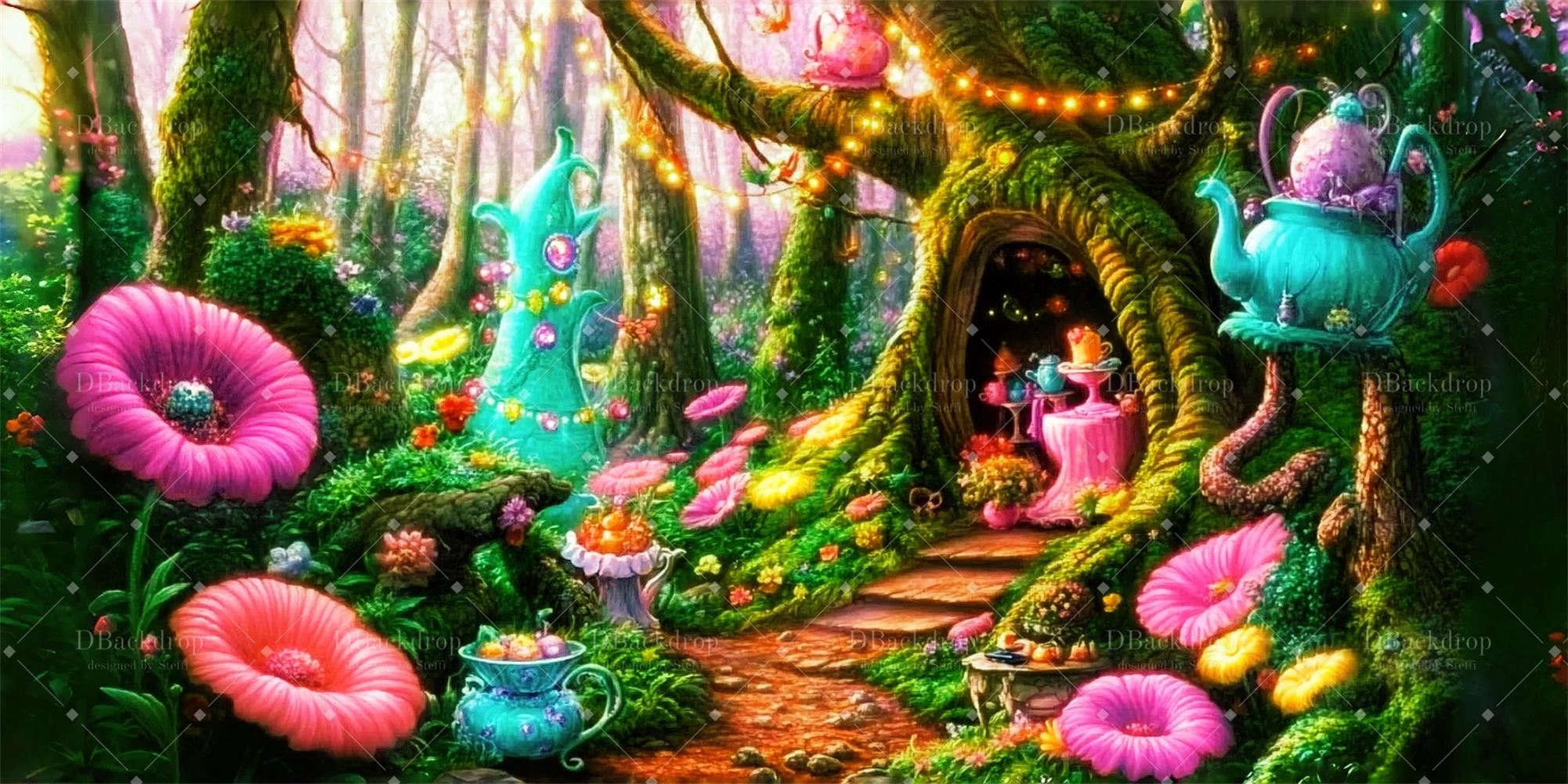 Performance Backdrops Forest Tea Gathering Theater Backdrop UK CSH59-T14