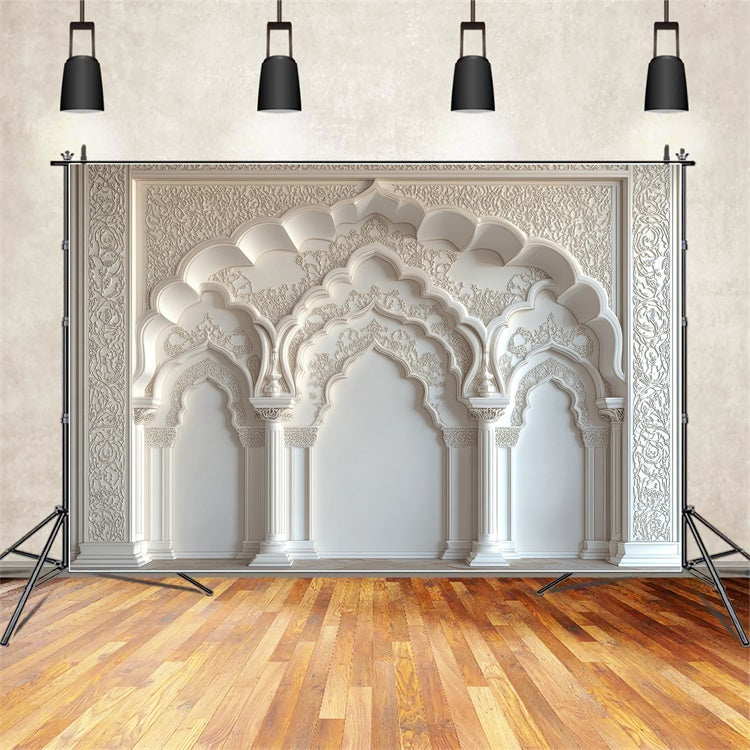 Mothers Day Backdrops Ornate Arches Floral Carving Backdrop UK GQ2-143