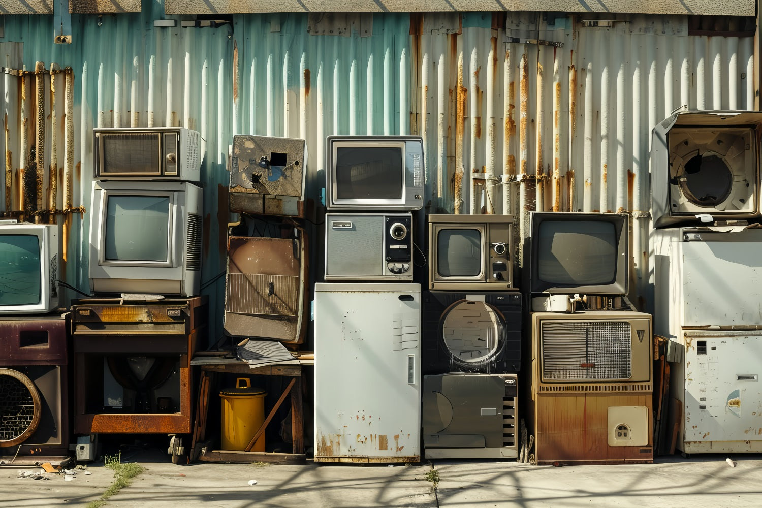 Fathers Day Backdrop Ideas Electronics Rusted Wall Backdrop UK GQ2-223